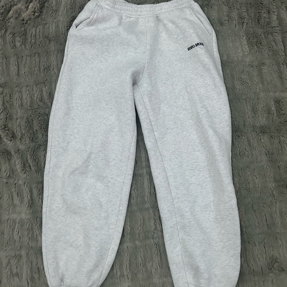 White 2020 Mood Sweatpants